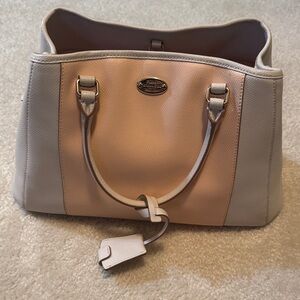 Coach Two-Tone Blush and Light Beige Purse